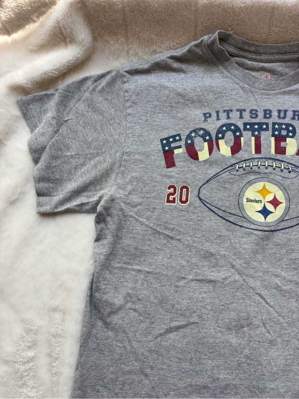 Vintage NFL Pittsburgh Steelers Troy Polamalu 43 Graphic Tee Size M - Picture 3 of 6